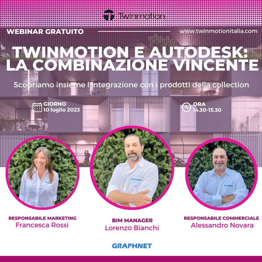Autodesk e Twinmotion webinar 10 luglio